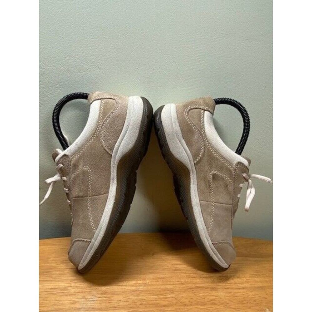 Cabela's Womens Sz 8M Shoes Beige Suede Hiking Trail Casual Sneakers 82-4219 - Picture 10 of 12
